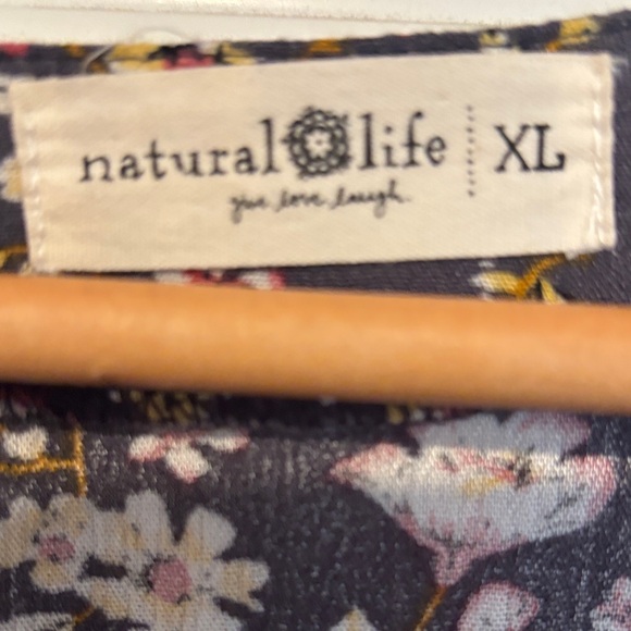 NATURAL LIFE Floral Black Maxi Dress - Picture 2 of 3